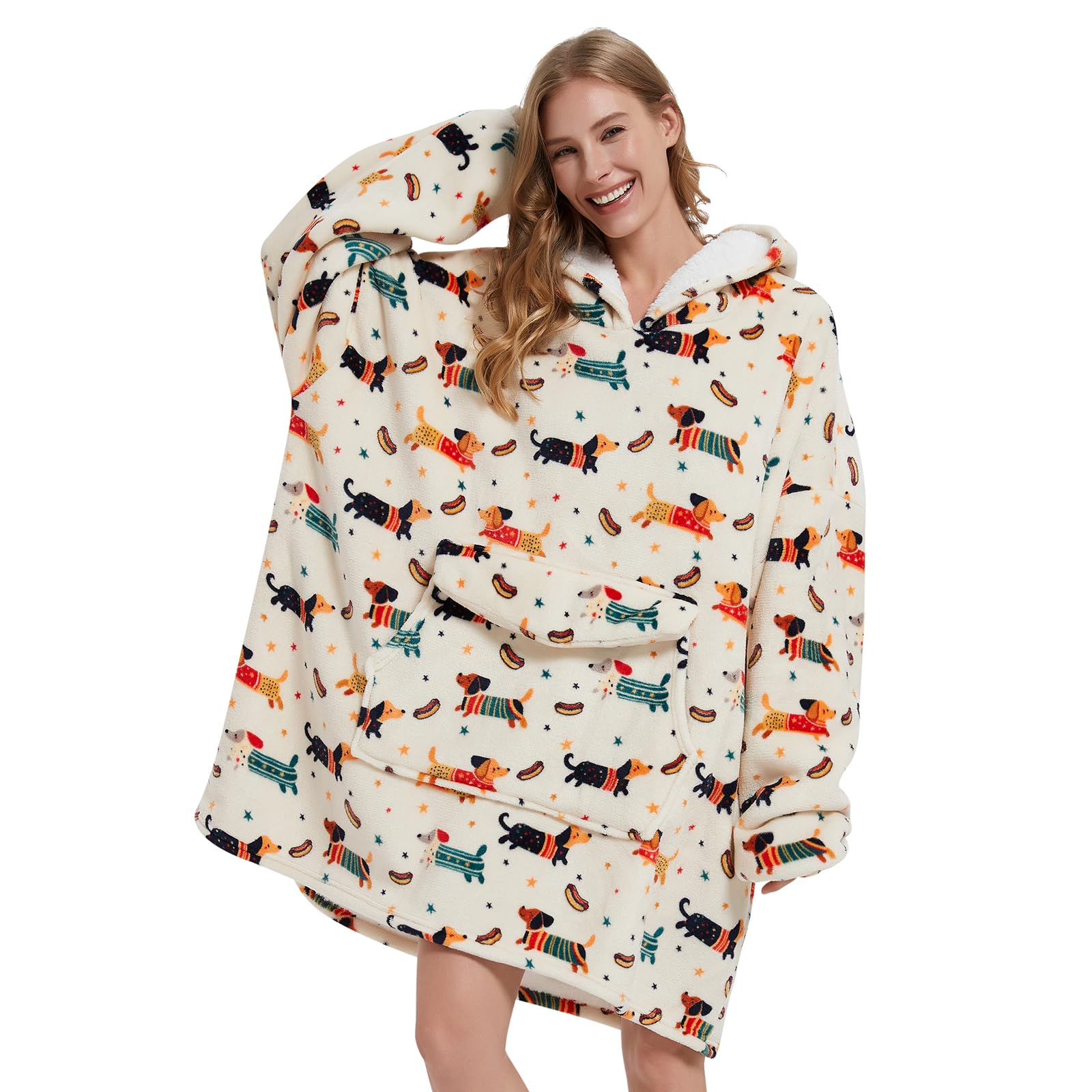 Amazon.com: Mewkou Wearable Blanket Hoodie for Adult,Oversized